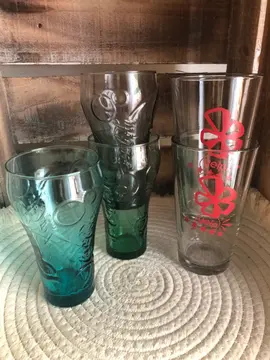 lot de 5 grands verres