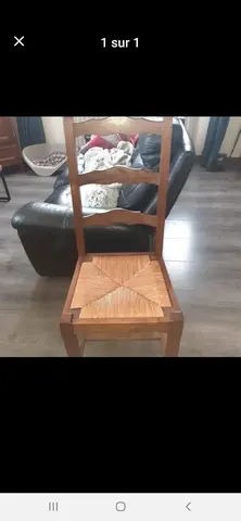 6 chaises en chêne