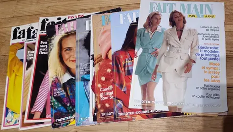 magasines vintage Fait main