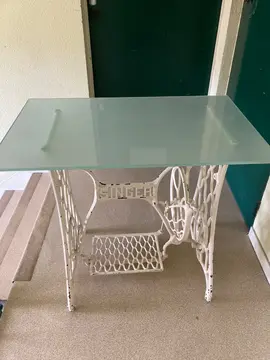 Pied table Singer avec verre