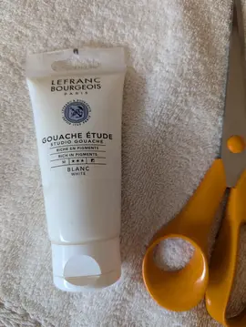 TUBE DE GOUACHE BLANC