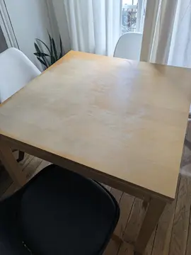 table extensible en bois