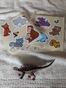 Jouet Dinosaure + autocollants