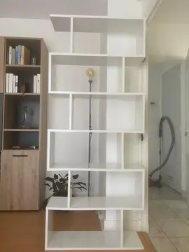 Etagère bibliothèque bois blanc
