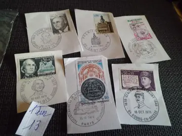 LOT 13 DE TIMBRES 1 ER JOUR