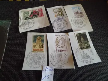 LOT 15 DE TIMBRES 1 ER JOUR