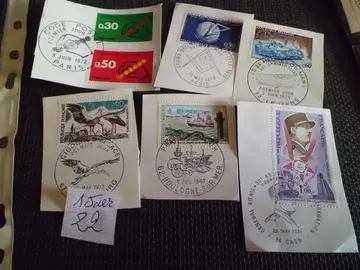 LOT 22 DE TIMBRES 1 ER JOUR