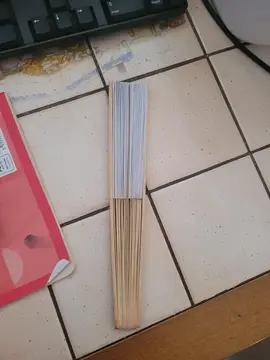 éventaille en bois blanche bon état