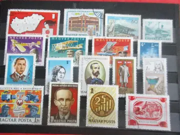 17 timbres oblité. Hongrie