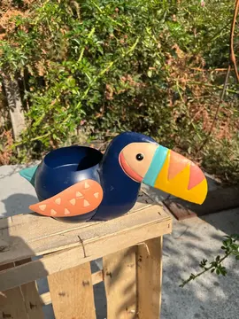 pot à crayon décoratif toucan