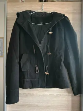 Manteau Noir Capuche