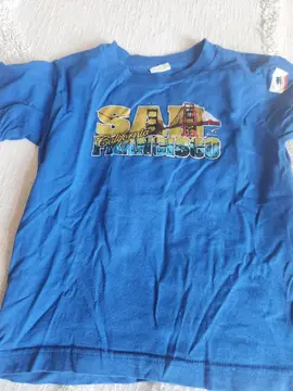 tee shirt garçon bleu et motif neuf