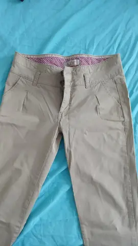 pantalon à pince beige