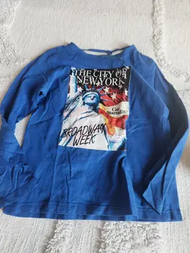 tee shirt garçon bleu thème usa