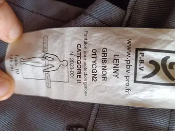 Vêtement atelier - EPI