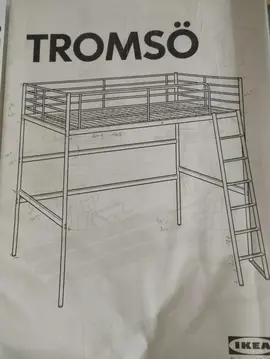 lit mezzanine modèle tromso Ikea couleur blanche
