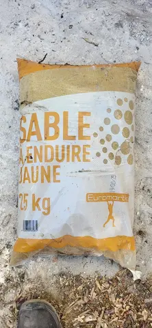 10 sac de 25kg sable a enduire jaune