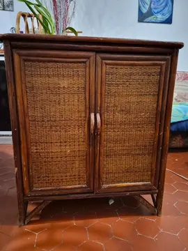 meuble en rotin