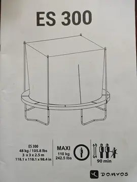 structure trampoline ES300