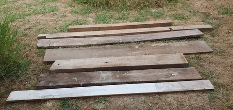 Poutre, basting, planche de coffrage