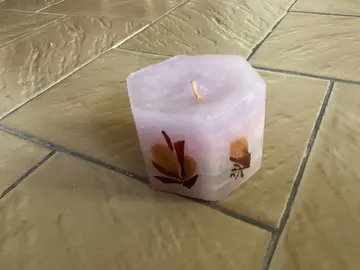 Bougie décorée