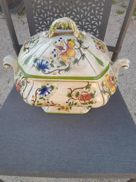 soupière porcelaine de Naples