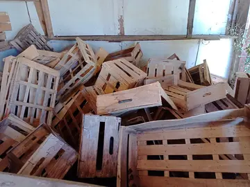 cagettes pour allumer le feu