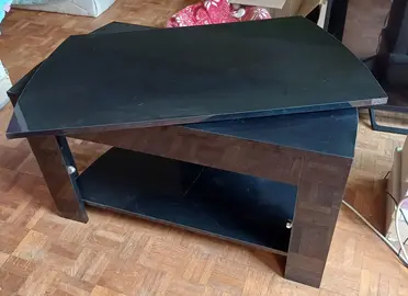 table porte tv ou desserte plateau tournant