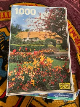 puzzle 1000 pièce maison avec jardin fleuri