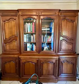 bibliothèque merisier