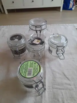 5 pots Le Parfait à fermeture métallique