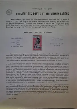 Timbres - Notices philatéliques - 1962 (2)