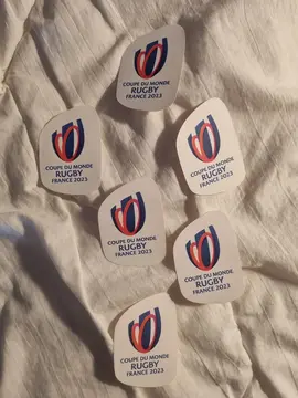 6 autocollants COUPE DU MONDE RUGBY FRANCE 2023 🏉