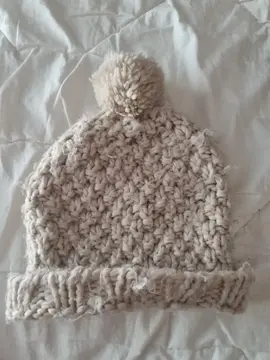 Bonnet en laine blanc