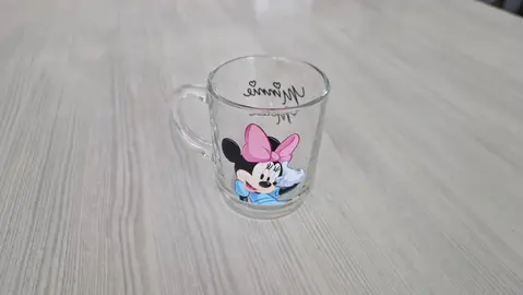 Mug transparent Minnie Mouse