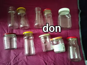 pots en verre vide