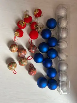 Lot de boules de Noël