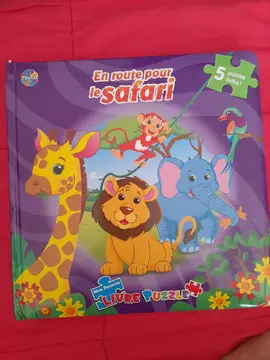 livre Safari avec 5 puzzles