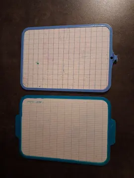 Lot de 2 ardoises effaçables (lot 1)