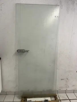 porte en verre translucide Largueur: 87,3 Hauteur: 197
