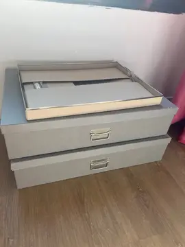 3 boîtes de rangement en carton