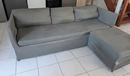 Canapé Ikea gris