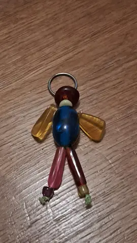 Porte clé bonhomme en perles