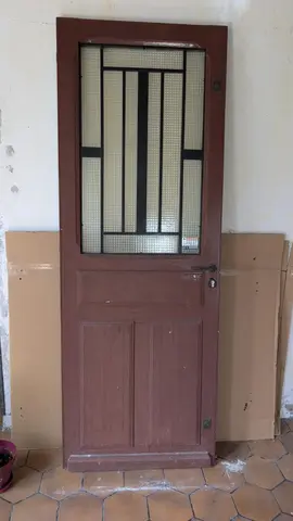 porte d'entrée vitrée avec imposte