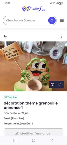 grenouille décoration