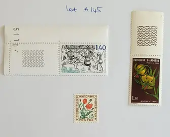 Lot A145 Timbres Andorre Neufs