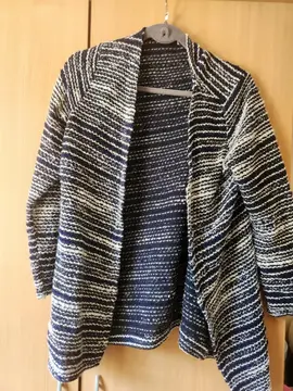gilet bleu marine et brillant femme 42