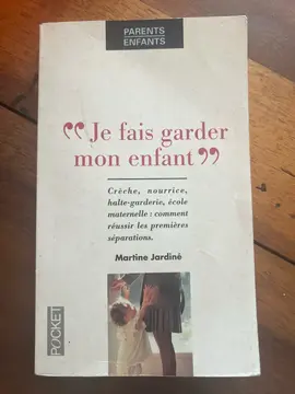 livre : je fais garder mon enfant