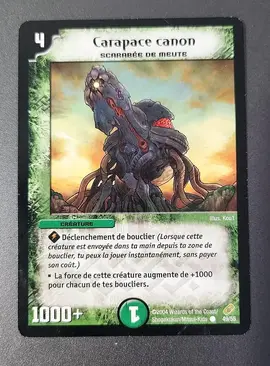 carte duel masters carapace canon