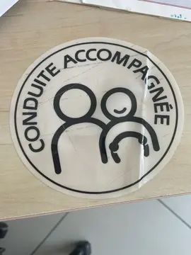 sticker magnétique conduite accompagnée
